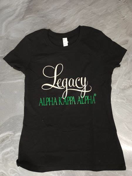 Alpha Kappa Alpha Legacy T Shirt Sorority Greek Apparel And Accessories