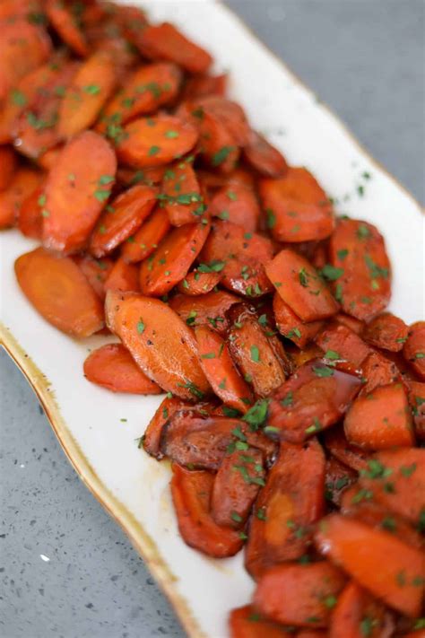 Bourbon And Maple Glazed Carrots Man Meets Oven