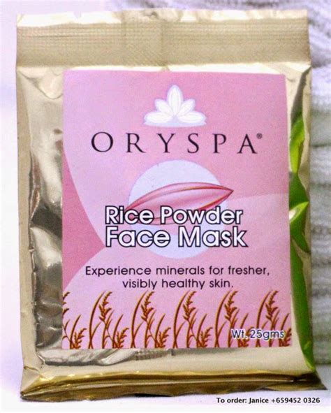 Beauty in Rice: Rice Powder Face Mask: SG$5