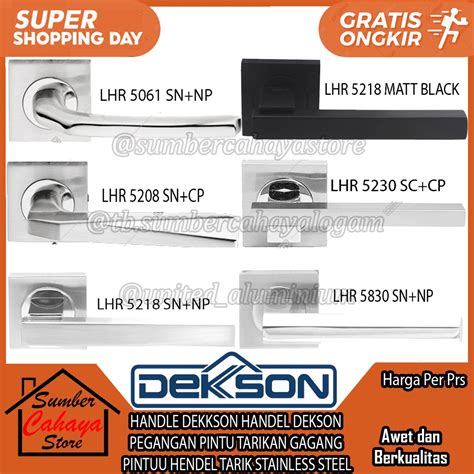 Jual Gagang Pintu Handle Dekkson Lhr Sn Np Sn