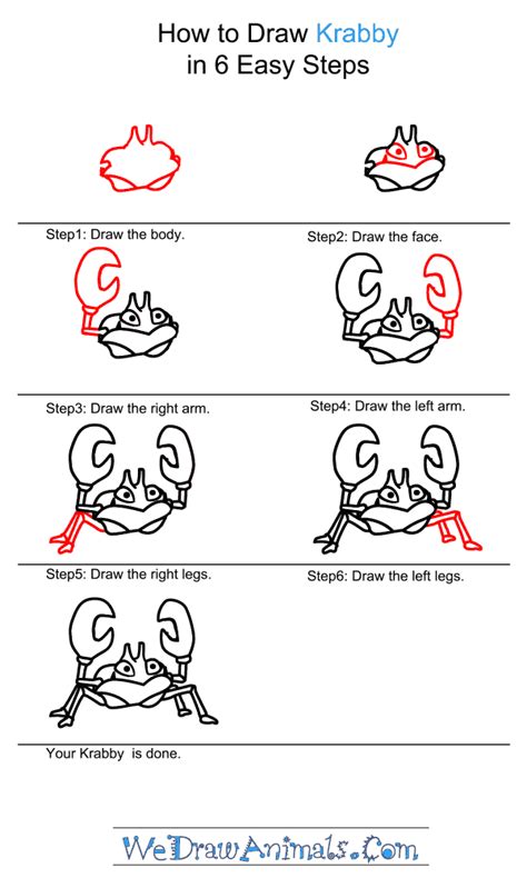 How To Draw Krabby Pokemon