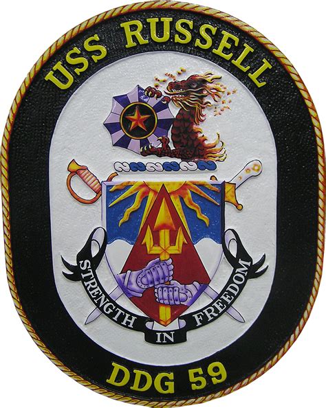 Uss Russell Seal Plaque