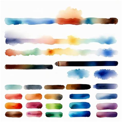 A Collection Of Different Colored Markers With A Pencil In The Middle