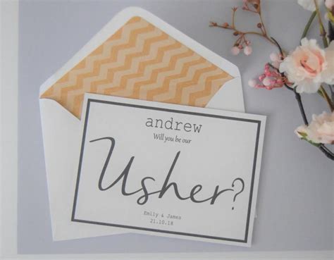 Invitation - Personalised Usher Card #2696226 - Weddbook