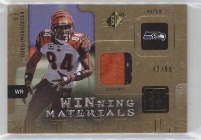 2009 SPx Winning Materials Patch 99 TJ Houshmandzadeh W TH Patch EBay