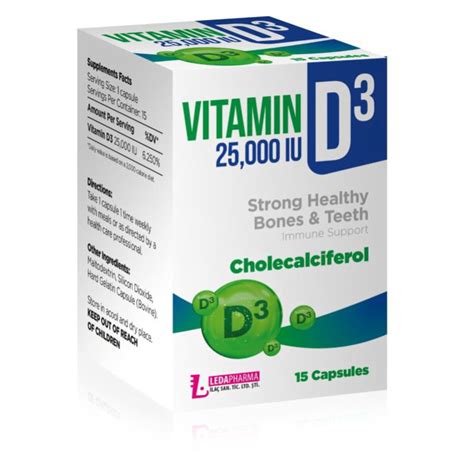 Vitamine D3 25000 Iu World Medical Corp