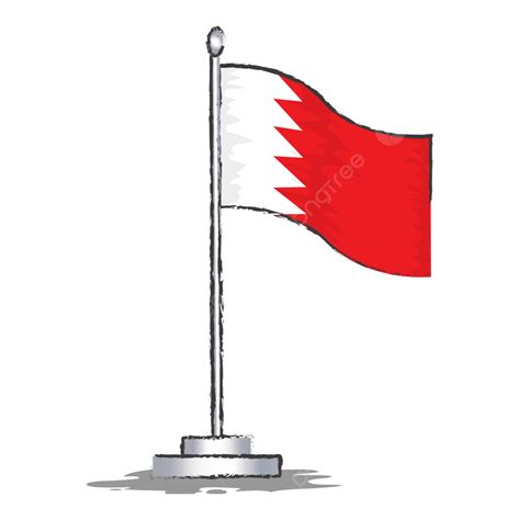 Bahrain Flag Vector Illustration Bahrain Flag Symbol Bahrain Png And