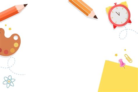 Free Psd School Elements Composition