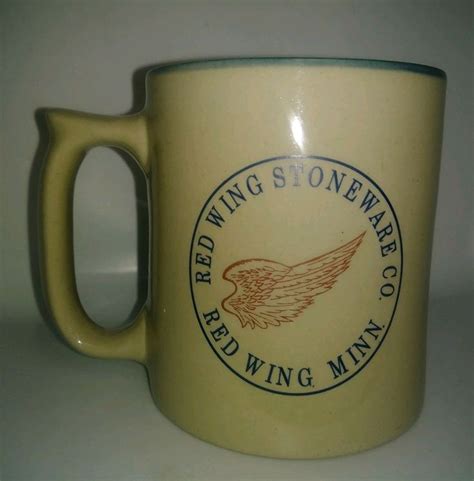 Red Wing Stoneware Pottery Coffee Mug Advertising Waypoint Inc Red