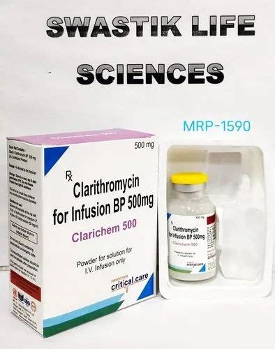 Clarithromycin For Infusion BP 500 Mg Inj At Rs 1590 Piece In Panchkula