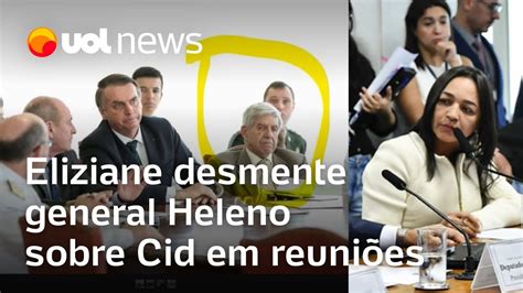 Eliziane Rebate General Heleno Na Cpi Do Sobre Mauro Cid Em