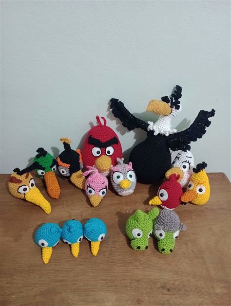 Kit Angry Birds Completo Amigurumi Elo Produtos Especiais