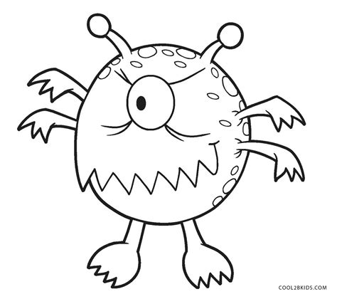 Desenhos de Monstro para colorir Páginas para impressão grátis