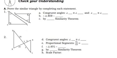 Solved Check Your Understanding A Prove The Similar Triangle By