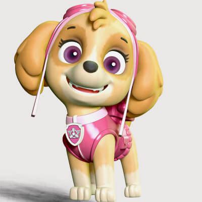 Paw Patrol Skye 3D Model By Bon Bon Art