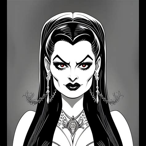 Lily Munster Illustration Arthub Ai