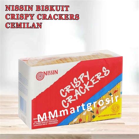 Jual Nissin Crispy Crackers G Cemilan Biskuit Shopee Indonesia