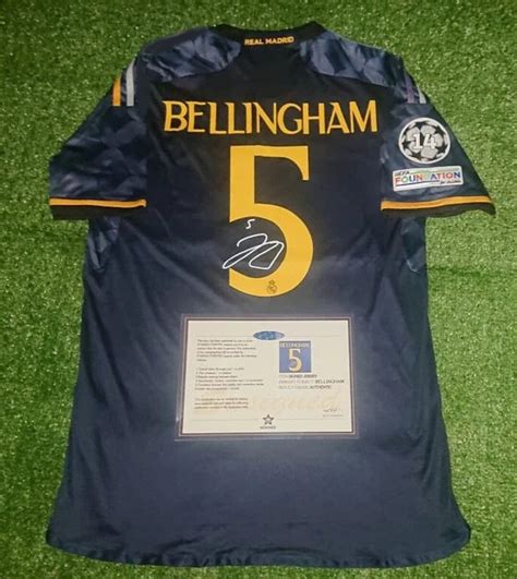 Signature Jude Bellingham Real Madrid Away Signature Shirt Jersey Coa