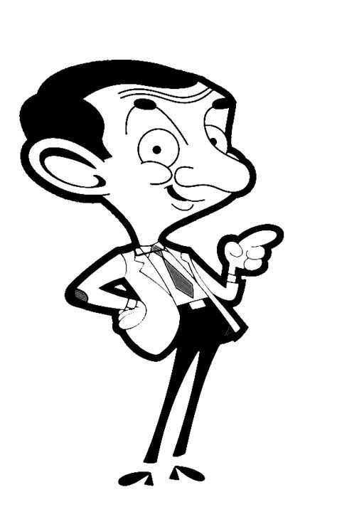 Cartoon Mr Bean Coloring Online Free