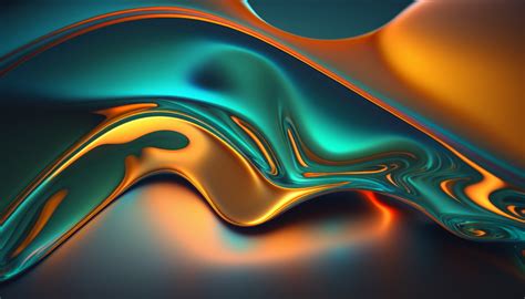 Wallpaper Ai Art Orange Teal Liquid Abstract 4579x2616 Alx 2225596 Hd Wallpapers