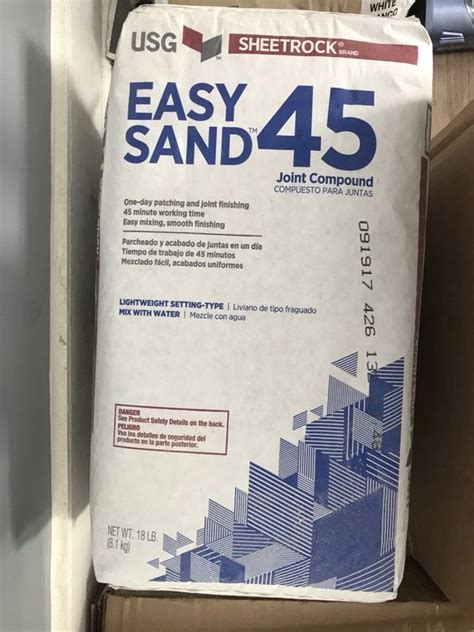 USG Sheetrock Brand 18 Easy Sand 45 Lightweight