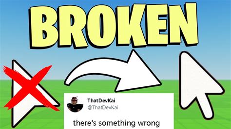 NEW Roblox Cursor is BROKEN?!! (NEW UPDATE GLITCH) - YouTube