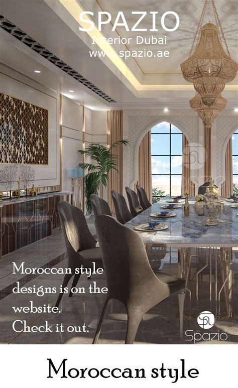 Moroccan Spazio Interior Dubai Interior Design Dining Room