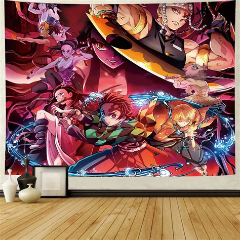 Buy Branme Demon Slayer Anime Tapestry A Large Mural Scroll Suitable