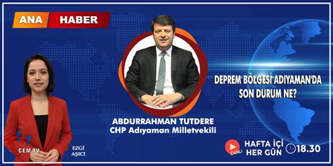 Cem Tv On Twitter Chp Ad Yaman Milletvekili Abdurrahman Tutdere