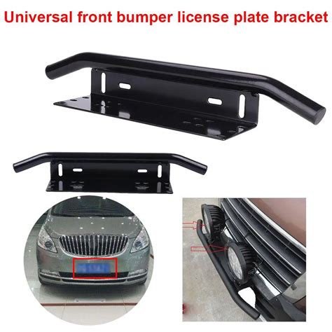 Black Aluminum Alloy Mount Bracket Stand Universal Stylish Front Bumer