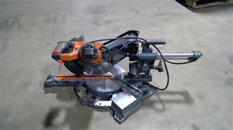 Ridgid 10 Dual Bevel Sliding Miter Saw Property Room