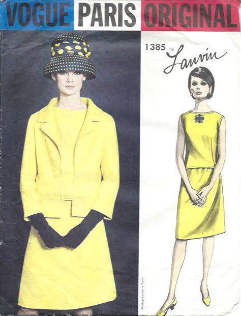 1964 Vintage VOGUE Sewing Pattern B36 JACKET SKIRT OVERBLOUSE 1516