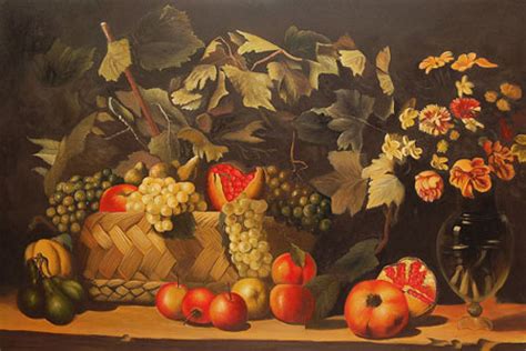 Quadro Natura Morta Frutta E Fiori Di Picart Scuola Nature Morte