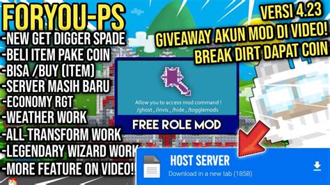 Gtps Free Role Mods Growtopia Private Server Youtube