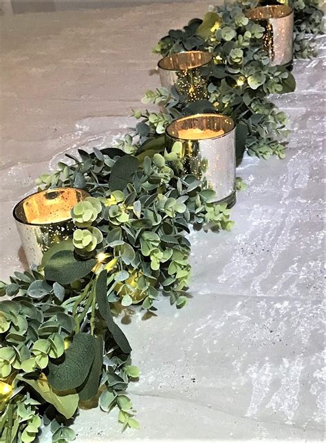 Buy Eucalyptus Garland Greenery With Fairy Lights Battery Operated