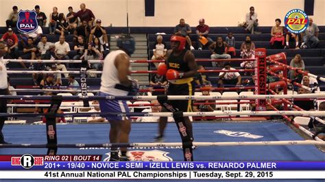 41st Nat Pal Boxing Tournament Izell Lewis Vs Renardo Palmer Youtube