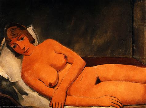 Get Art Reproductions Reclining Nude By Paul Delvaux Inspired By