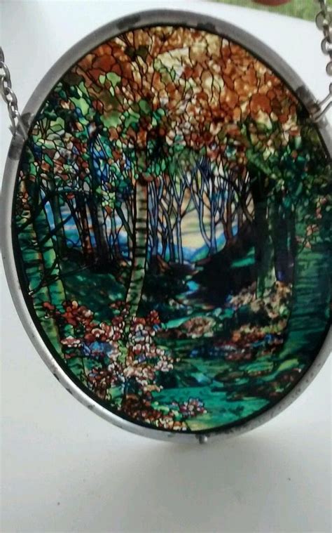 Very Rare Vintage 1993 Louis C Tiffany Glassmasters Stained Glass Suncatcher 1722777431