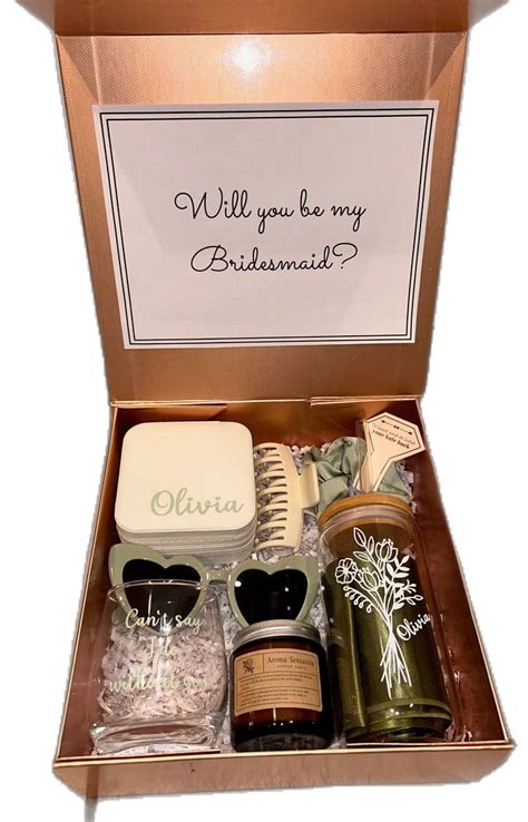 Sage Green Bridesmaid Moh Proposal Box Etsy Canada In 2024