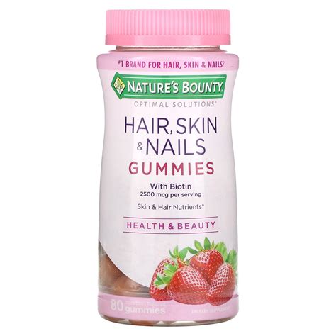 Nature S Bounty Gomitas Con Biotina Para El Cabello La Piel Y Las