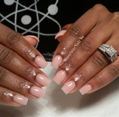 Nude Acrylic Nails Natural Pink Acrylic Nails Acrylic Nail Designs