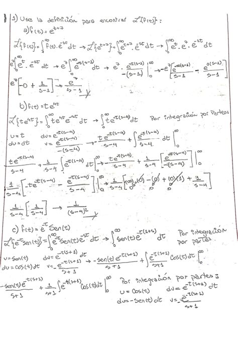 SOLUTION Practica Transformada De Laplace Ecuaciones Diferenciales