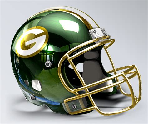 Green Bay Packers Concept Helmet 3 Football Helmet Design Football