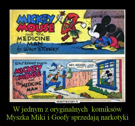 W jednym z oryginalnych komiksów Myszka Miki i Goofy sprzedają