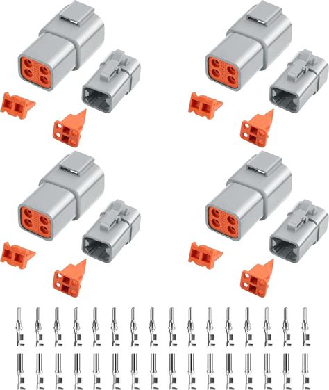 Amazon 48 PCS Deutsch DTP Connector Kit 4 Pin Automotive