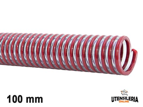 Tubo In Pvc Spiralato Alimentare VIGNAPOMP R Per Vino 100mm 30mt