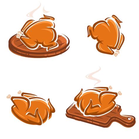 Premium Vector | Chicken meat set. collection icon chicken meat. vector