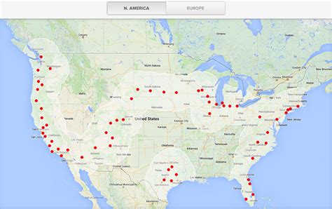 Tesla Has Supercharger Routes Up & Down & Around The US (Map ...