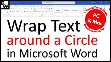 How To Wrap Text Around A Circle In Microsoft Word Pc Mac Artofit