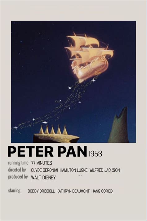 Polaroid Poster Peter Pan Affiches De Films Style Minimaliste